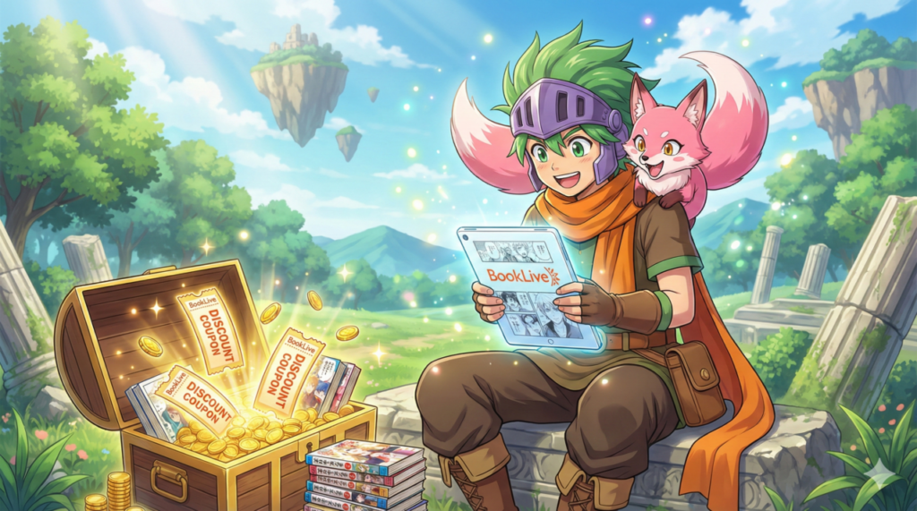 『黙示録の四騎士』をBookLiveでお得に読む方法。初回70%OFFクーポンや毎日ガチャのメリットを紹介。