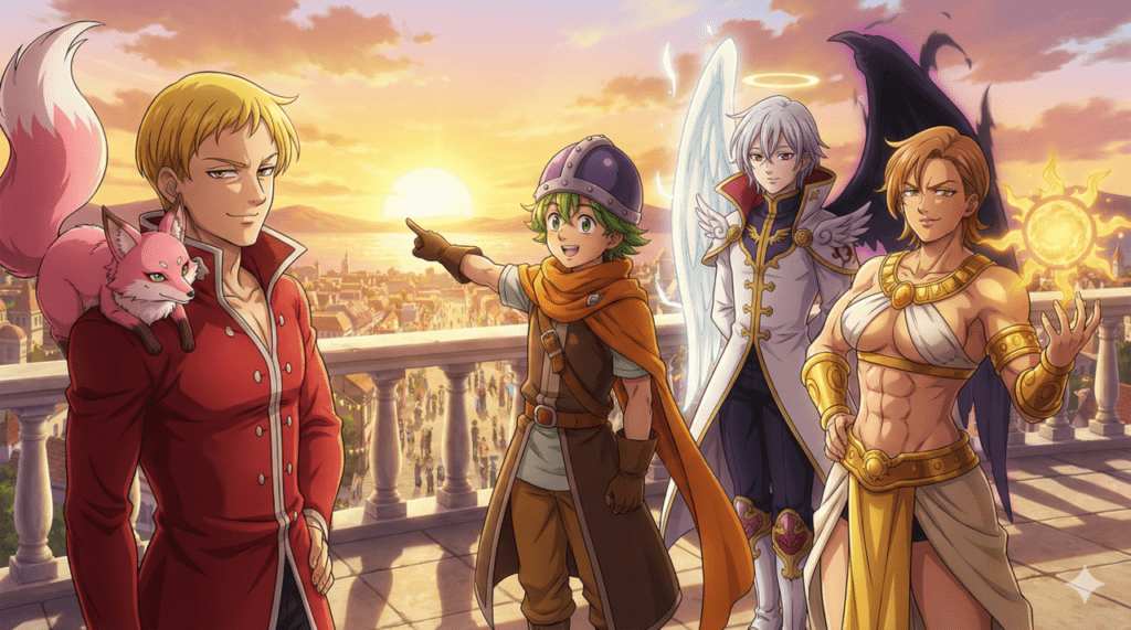 『黙示録の四騎士』第8巻。予言された四騎士が集結し、未来を切り拓く若き英傑たちの姿。