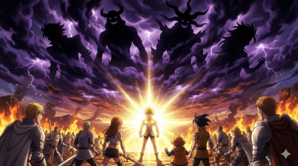 『黙示録の四騎士』第22巻。ブリタニアを襲う混沌の軍勢との総力戦と、広がる絶望の雲。