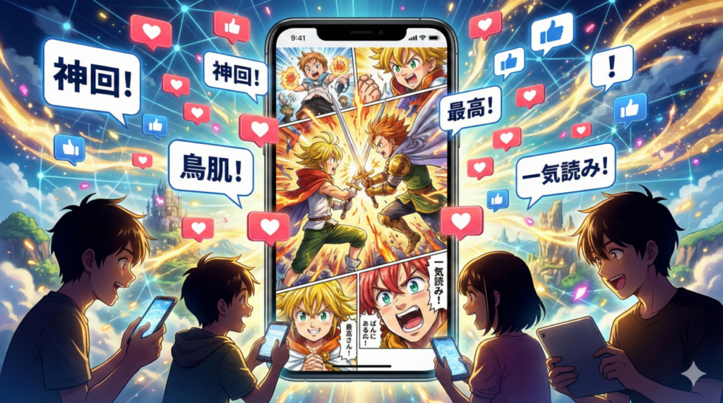 『黙示録の四騎士』を読んだファンのリアルな感想・口コミをまとめたイメージ画像。SNSやレビューでの評判。